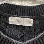 TALULAH  Black Knit Oversized Sweater Vest Size: M Photo 1