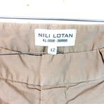 Nili Lotan East Hampton Pants Women 12 Khaki Twill Crop Raw Ankle Trouser $345 Tan Photo 9
