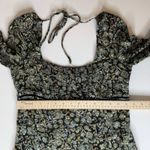 Free People Free People Womens Boheme Mini Dress in Black Sz 8 Floral Ruffle Boho Festival Photo 14