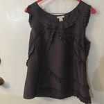 J.Crew Women's Tank Top Blouse 8 100% Silk Sleeveless Shirt Zipped 8 Balletcore Photo 4