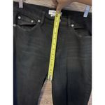 Pistola  Nico Mom Straight Leg Jeans Size 28 Black Distressed Hem Butterfly Photo 6