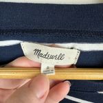 Madewell Womens Navy and White Striped T-Shirt Dress Sz S | Everyday Nautical Photo 9