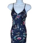 HOUSE OF HARLOW 1960 X REVOLVE Tania Slip Dress in Navy Floral Multi XS Luxury Blue Photo 3