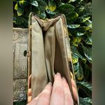 None Genuine Leather Gold Clasp Snakeskin Pattern Wallet Photo 5