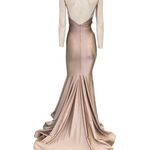 Jessica Angel 347 Open Back V-neck Maxi Gown Blush Size XS NWT Photo 1