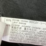 ZARA  Black Floral Textured Ruched Puff Long Sleeve Crew Neck Blouse Top Size S Photo 7