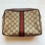 Gucci  GG Supreme Web Stripe Vintage Cosmetic Pouch Photo 0