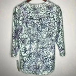 Cathy Daniels NWT Cathy‎ Daniels Simply Textured Roll Tab Sleeve Print Top Sz S Photo 8