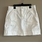 ZARA  Women’s White Denim Mini Skirt Medium Photo 0