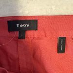 Theory  Linen Terracotta High-Waisted‎ Shorts - Size 2 Photo 2