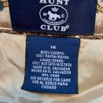 Vintage Hunt Club Collection Skirt Faux Wrap Cream Floral Stripe Print Size 14 Tan Photo 5