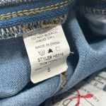 Hayden  denim ruffle hem snap front skirt size small mermaid blue Photo 8