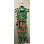 Banjanan Eliza In Rose Garden Island Green Print Maxi Dress Photo 1