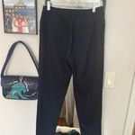 Banana Republic  Navy Pin Striped Cropped Pants Photo 2