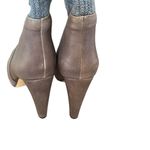 Loeffler Randall  Wendy Gray Leather Sock Sweater Boots sizer 7.5 Photo 4