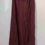 Quince NEW Linen Strapless Smocked Back Maxi Dress Chocolate Brown XL Photo 5