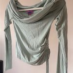 Edikted NWT  Off-Shoulder Ruched Green Top - S Photo 6