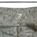 Gym Shark Fleur‎ Textured Washed Khaki Full Length Legging Size Small Photo 2