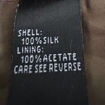 Carmen Marc Valvo Beaded Accents Knee-Length Skirt Size 4 100% Silk Olive Green Photo 5