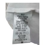 Storia  Puff Sleeve Daisy Mini Dress White‎ Yellow Sheer Tiered Medium Fairy 3D Photo 5