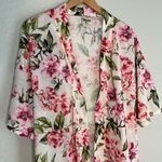 Show Me Your Mumu Pink Green Floral Short Robe Cottage Feminine Girly Belted Photo 3