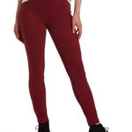 Hue  Curvy High Waist Ultra Soft Maroon Leggings Women’s Small Photo 0