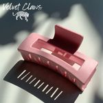 Velvet Claws Hair Clip The Jada in Candy Pink Speckle, w/ Velvet Travel Bag 🎀 Photo 0