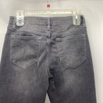 Free People grey high waisted raw hem cropped jeans festival casual stretchy Photo 5