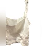 ZARA  Satin  Effect cropped Top with Tie shoulders Photo 6