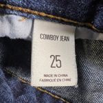 BDG Urban Outfitters Cowboy Jean Dark Wash Mid Rise Embroidery Horseshoe Size 25 Photo 5