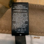 EXPRESS Skirt Womens 2 Faux Suede‎ Mini Exposed Button A Line Light Tan Beige Photo 6