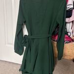 Amazon Deep Green Long Sleeve Dress Photo 5
