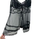 Victoria's Secret NEW Vintage Victoria’s Secret Sheer Black Lace Tie Front Cami M Y2K Deadstock Photo 1