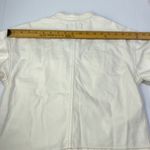 Madewell NWT Cocoon Sleeve Jean Jacket Ecru Cream White Collarless NU399 XS Photo 12