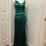 Windsor NWT Satin V Neck Long Dress Photo 1