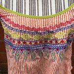 💜Striped embroidered crop top Size XS Photo 4