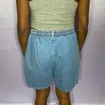 Vtg baggy denim mom shorts with drawstring 28 Photo 2