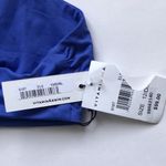 Vitamin A NWT Lou Front Tie Blue Swim Top Photo 4