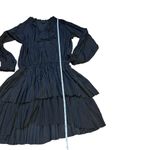 Current Air  Black Pleated Ruffle Mini Dress Photo 3