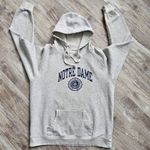 Champion Sweatshirt Vintage Jr XL Notre Dame Fighting Irish Hoodie Gray Academia Photo 1