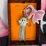 Betsey Johnson  Ghost Glow In Dark Keychain/ Bag Charm Halloween Photo 0