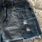 Harper Heritage Trendy Distressed Blue Denim Shorts Photo 2
