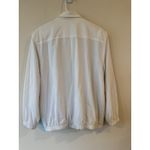 Alfred Dunner Spring Zip Jacket Coat White Embroidered Mesh Lining Size 16 Photo 1