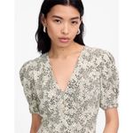 Madewell NWT  Puff-Sleeve V-Neck Midi Dress in Floral Size 0 Photo 2