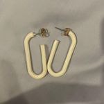Boutique  white hoop earrings Photo 0