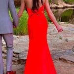 Clarisse  Prom Dress Orange Photo 3