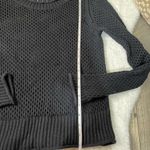 Aritzia Black  Wilfred Free Black Open Knit Sweater Photo 2