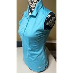 Nike Women's Dri-FIT Victory Sleeveless Golf Polo in glacier blue Photo 1