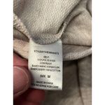 LDLA Sweatshirt Womens Medium Gray Lace Hem Hoodie Pullover Boho Knit Top Photo 5