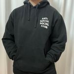 Anti Social Social Club Black Hoodie Size Medium Unisex Streetwear Sweatshirt Photo 2